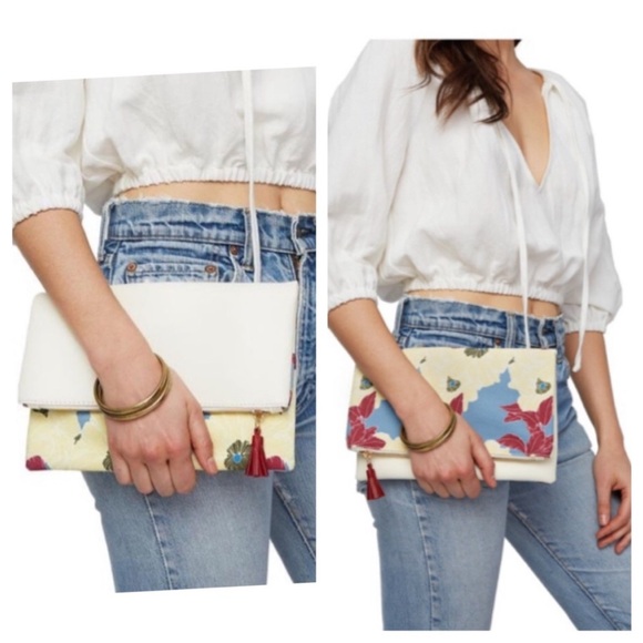 Rachel Pally floral fold over clutch NEW WITHOUT TAG - Picture 2 of 8
